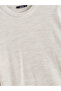 Xside Beige Crew Neck Men's Knitwear Sweater - 6