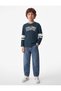Cotton Long Sleeve Crew Neck Printed T-Shirt