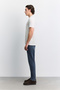 Men's Ecru Crew Neck Soft Touch Basic Regular Fit T-Shirt A62Y1037 - 3