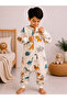 Children's Sleeping Bag with Sleeves 100% Cotton Double Layer Flannel 20-24 Degrees 1 Tog Wide and Tall Fit Safari - 3