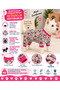 Small Breed Rabbit Fleece Winter Dog Jumpsuit Dog Outfit Cat Outfit (1-10kg)