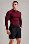 Basic Men's Long Sleeve Lycra Compression Body – Body-Fitting Sports T-Shirt - 5