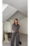 Women's Suede Suit with Vest and Pants - 7