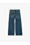 Cotton Loose-Fit Stoned Wide-Leg Denim Trousers - 6
