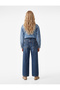 Cotton Loose-Fit Stoned Wide-Leg Denim Trousers - 3