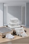6-Piece Striped Baby Care Bag Hospital Discharge Organizer Set Luggage Organizer - 3