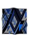 100% Twill Silk Scarf 90X90 Saks Black Geometric Patterned Hand Stitched Women's Scarf - 5