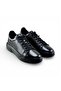 100% Genuine Leather Men's Sneaker Daily Comfortable Shoes - Ultra Comfort Eva Sole - Black