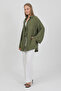 Natural Viscose Fabric Pocketed Lace-Up Women's Kimono 1167 - 5