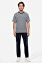 Men's Navy Blue Straight Fit Trousers