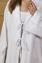 Natural Viscose Fabric Pocketed Lace-Up Women's Kimono 1167 - 7