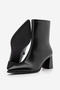 Women's Thick Heeled Pointed Toe Boots Simva Black - 7