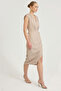 V-Neck Backless Dress - 3