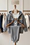 100% Cotton 3-Stripes Fleece Hooded 3-Piece Track Suit Sweat Suit for Boys Ages 1 2 3 4 - 2