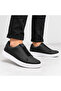 Kb-007 Black and White Men's Shoes - Single-Strap Velcro Laceless Height-Increasing High-Sole Comfortable Casual Sneaker - 2