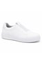 Kb-007 White Men's Shoes - Single-Strap Velcro Laceless Monochrome White Height-Increasing High-Sole Casual Sneaker