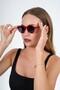Olivier Philippe Sunglasses with Red Round Frame - 4