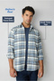 Long Sleeve Regular Fit Plaid Wool Flannel Lumberjack Winter Shirt