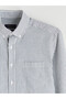 Southblue Navy Blue Regular Fit Long Sleeve Striped Men's Shirt - 6