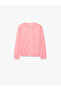 Long Sleeve Crew Neck Lace Detailed Buttoned Knitwear Cardigan - 4