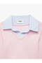 Cotton Long Sleeve V-Neck School Shirt Collar Detailed School T-Shirt - 6