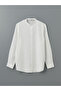 Xside White Regular Fit Long Sleeve Poplin Men's Shirt - 5