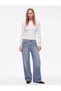 Modal Blend Slim Fit High Collar Long Sleeve T-Shirt - 2