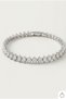 Women's Steel 6 mm Marquise Zircon Stone 16+3 cm Waterway Bracelet 316L Stainless Tarnish Resistant Silver - 3