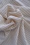 10 Pieces Run Baby Double Layer Muslin Fabric Baby Mouth Wipes & Sweat Cloth - Beige Striped - 3