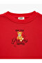 Teddy Bear Printed Hooded Crew Neck Long Sleeve Sweatshirt - 4