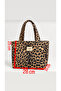 Lamine Denim Leopard Shoulder Bag - 8