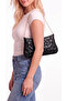 Star Patterned Chain Strap Portfolio Handbag and Shoulder Bag Lined Clutch Bag - 2