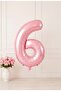 Pink 6 Number Foil Balloon 76 cm Large Size Birthday Celebration Special Party Decoration