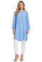 Blue Striped Tunic with Elasticated Sleeves