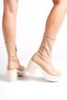 Orla Ten Matte Thick Platform Heeled Flexible Stretch Boots