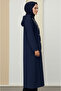 Quilted Long Sleeve Hooded Seasonal Coat - 3