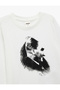 Cotton Long Sleeve Crew Neck Ataturk Printed T-Shirt - 3