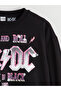 Sparkling Choices from Shining Store Zero Roba Collar Ac/Dc Printed Girls' Sweatshirt - 3