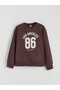 Two Mt Shop Quality Lcw Kids Plum Los Angeles Printed Girls' Thick Sweatshirt