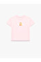 Cotton Short Sleeve Crew Neck Printed T-Shirt