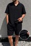 Male, Apash Collar, Summer, 100% Cotton, Muslin Weaving, Top-Down Suit G14-303 - 3