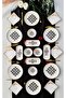 Ethnic Pattern Black 6-Person 14-Piece Breakfast Set// 1 // - 5