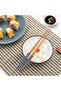 5 Pairs Natural Wooden Chopsticks Set Japanese Patterned Non-Slip Tip Boxed 22.5cm Chopstick Set - 8