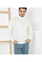 Men's Half Turtleneck Knitwear Sweater Soft Textured Cotton Fine Weave, Long Sleeve Comfortable Regular Ka - 3