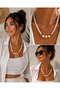 Kutcha Powder Pink Braided Cord Pearl Detailed Gold Women's Necklace