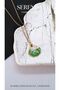 Enameled Oyster Steel Necklace with Starfish Figure - 3