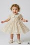 Baby Cream Sequin Embroidered Baby Collar Lace Princess Dress
