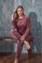 Luxury Velvet Plus Size French Velvet Winter Pajama Set - 5