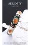Opal Stone Colored Satin Enamel Brass Plated Zamak Bracelet - 4