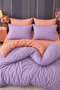 Single Duvet Cover + Pillowcase (Without Sheets) Salmon Lilac